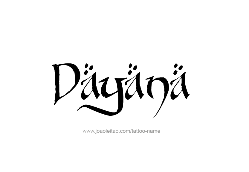Tattoo Design Name Dayana   