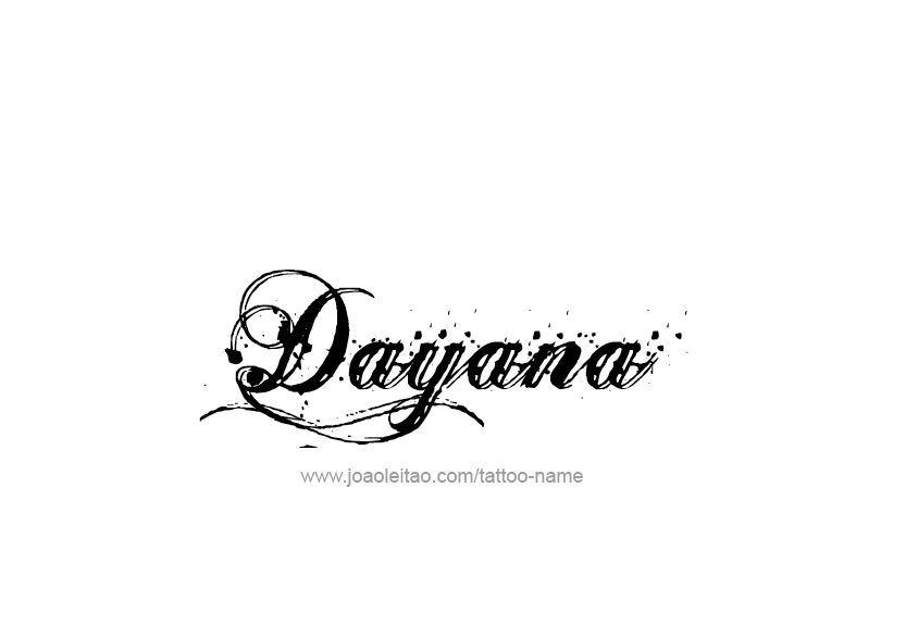 Tattoo Design Name Dayana   