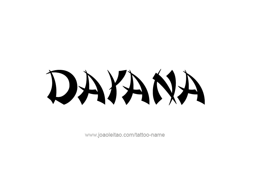 Tattoo Design Name Dayana   