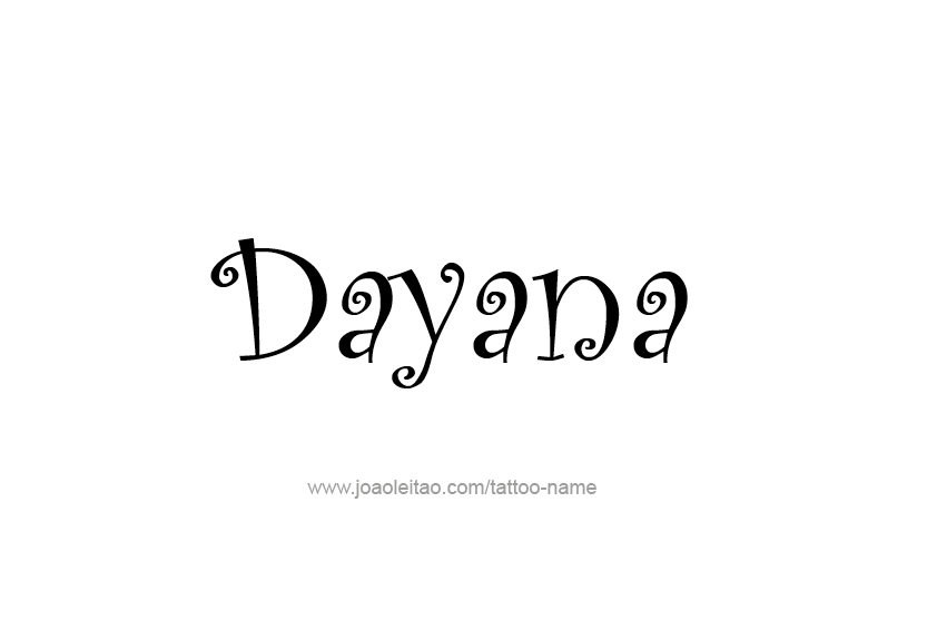 Tattoo Design Name Dayana   