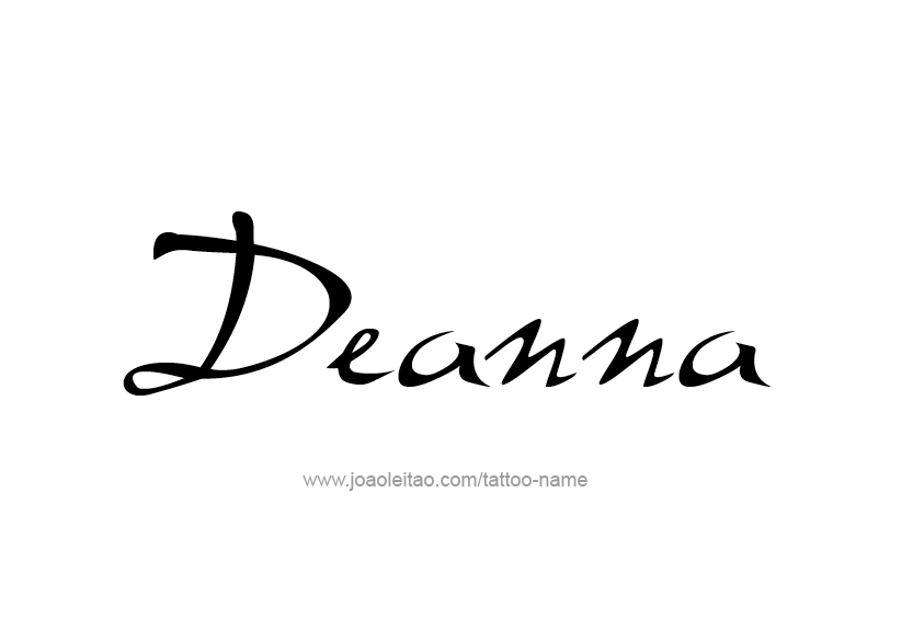 Tattoo Design Name Deanna   