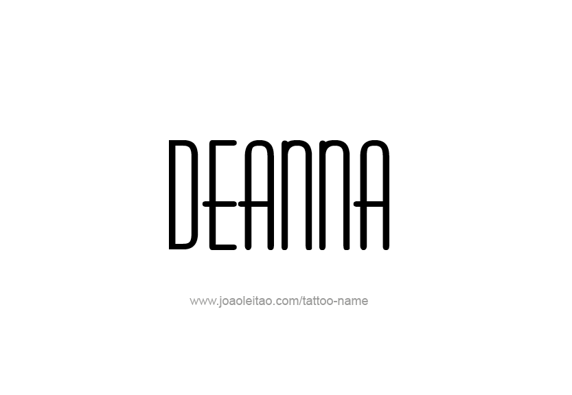 Tattoo Design Name Deanna   