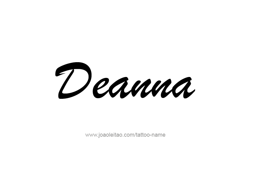 Tattoo Design Name Deanna   