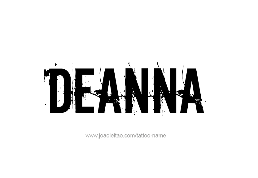 Tattoo Design Name Deanna   