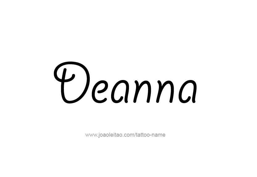 Tattoo Design Name Deanna   