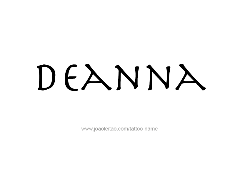 Tattoo Design Name Deanna   