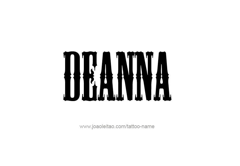 Tattoo Design Name Deanna   