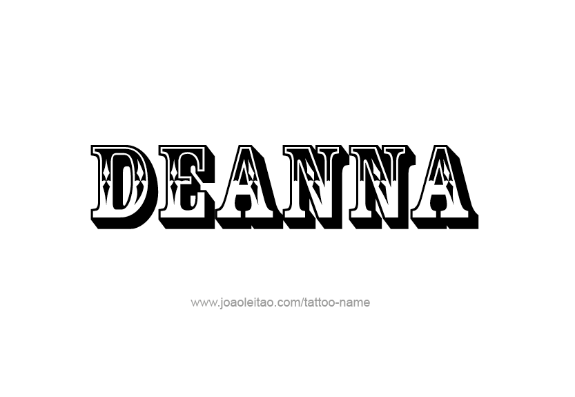 Tattoo Design Name Deanna   