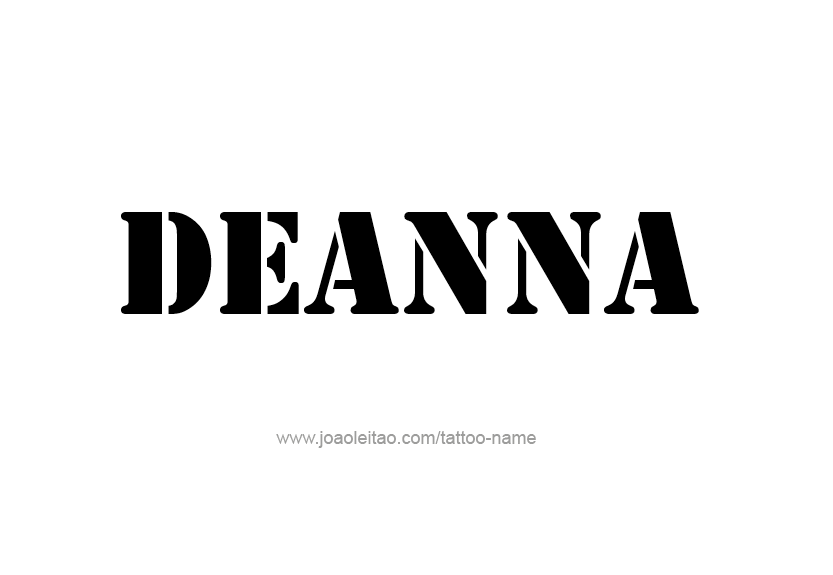 Tattoo Design Name Deanna   