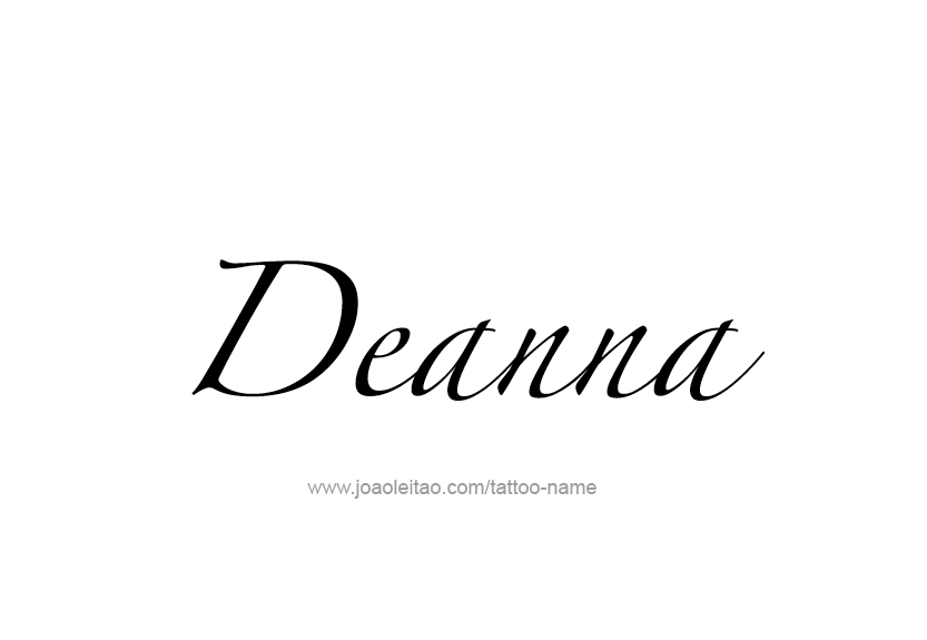 Tattoo Design Name Deanna   