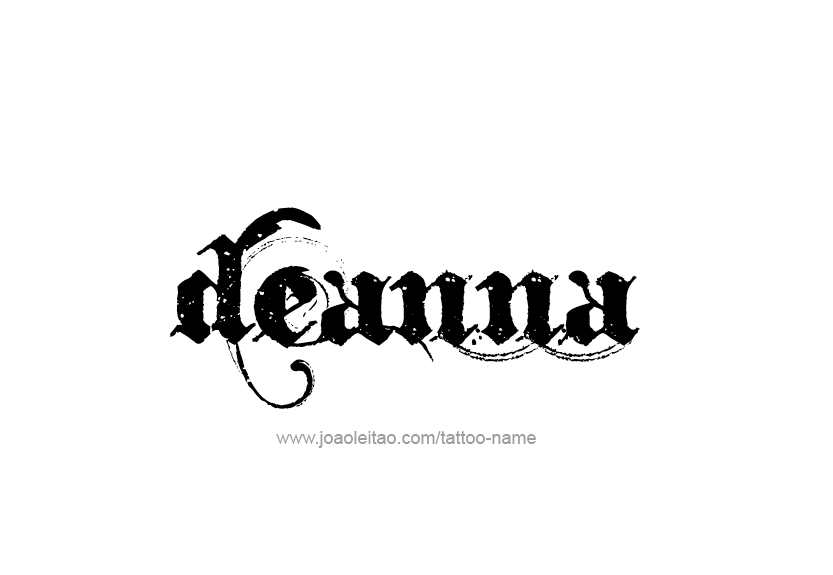 Deanna Name Tattoo Designs