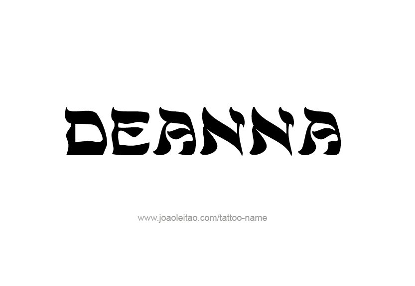 Tattoo Design Name Deanna   