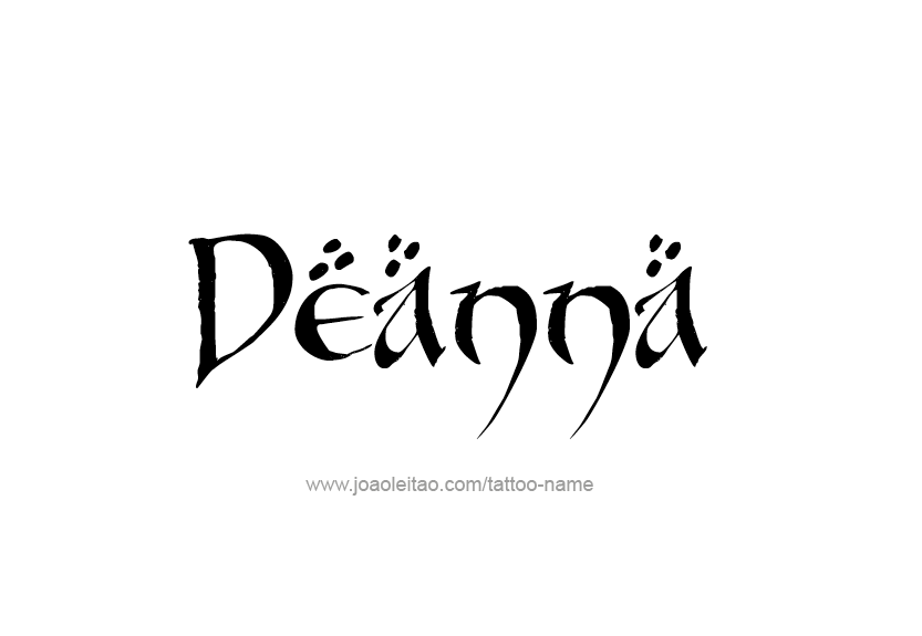 Tattoo Design Name Deanna   