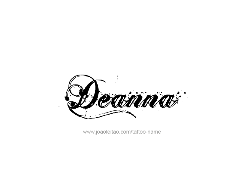 Tattoo Design Name Deanna   