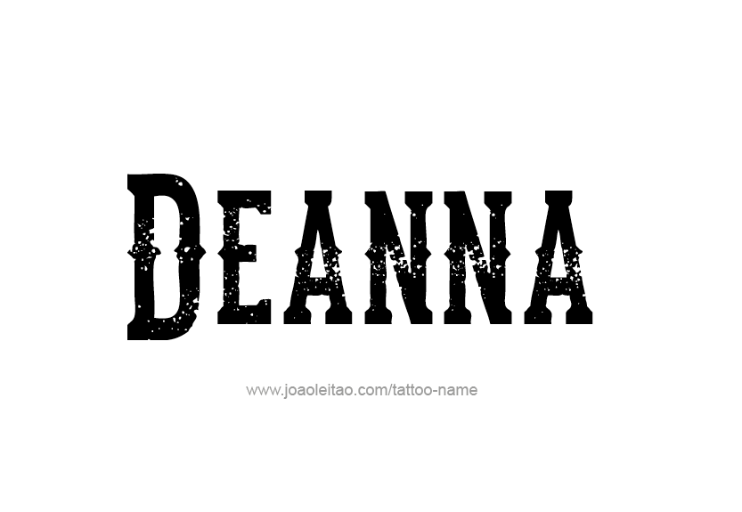 Tattoo Design Name Deanna   