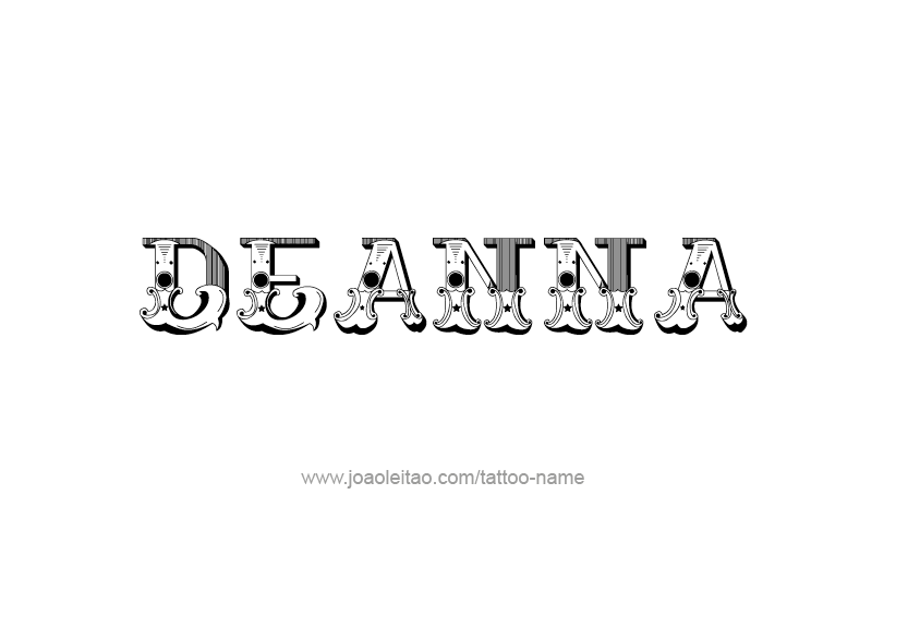 Tattoo Design Name Deanna   