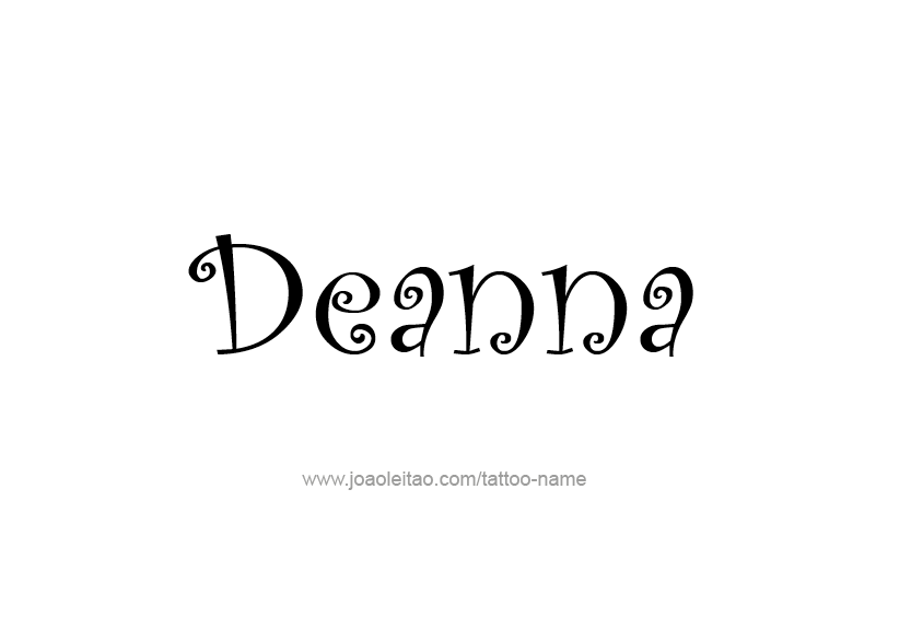 Tattoo Design Name Deanna   