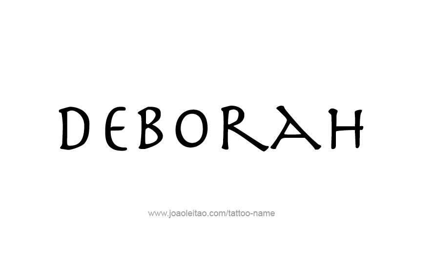 Tattoo Design Name Deborah   