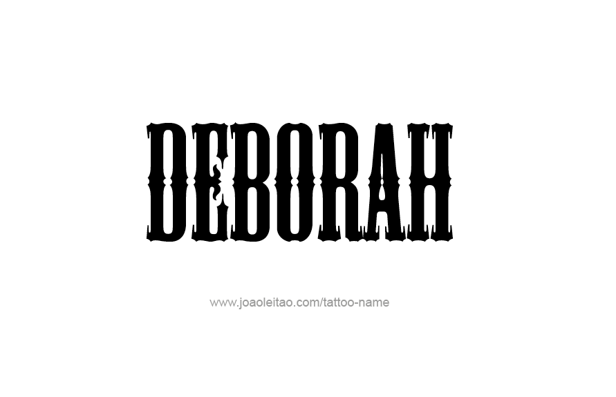 Tattoo Design Name Deborah   