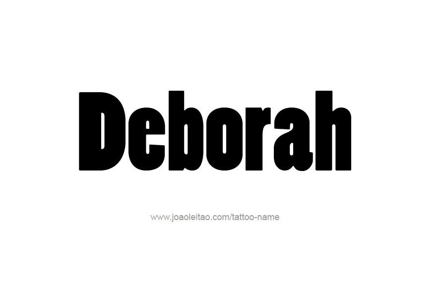 Tattoo Design Name Deborah   