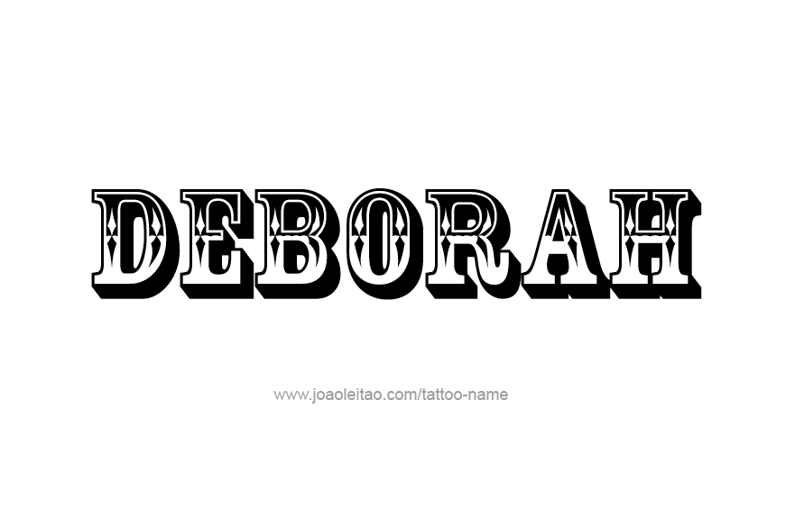 Tattoo Design Name Deborah   