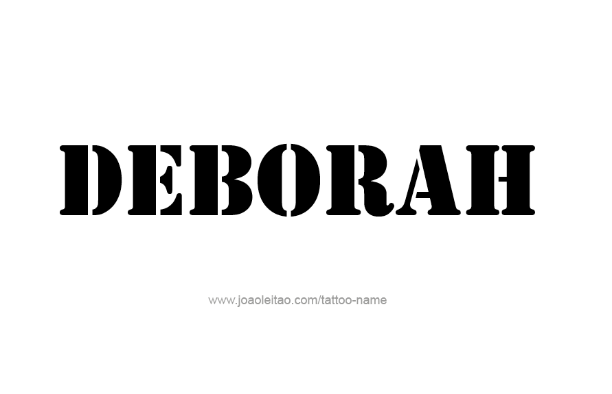 Tattoo Design Name Deborah   