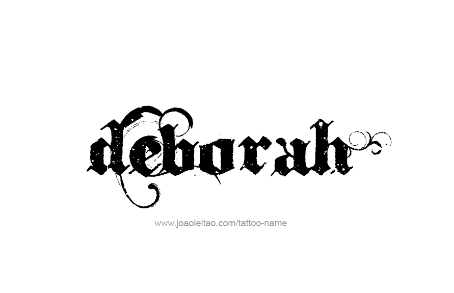 Tattoo Design Name Deborah   