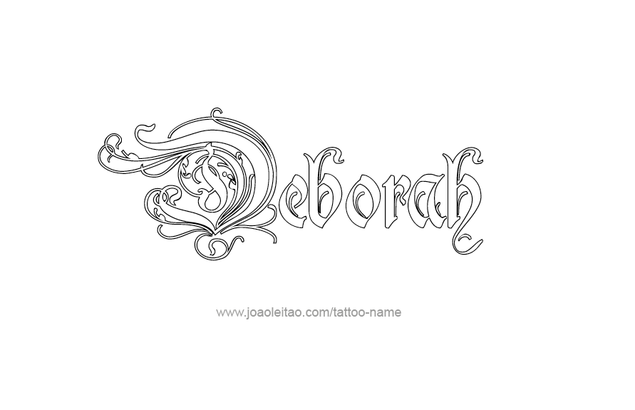 Tattoo Design Name Deborah   