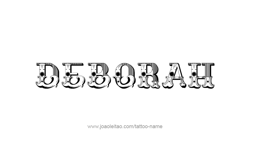 Tattoo Design Name Deborah   