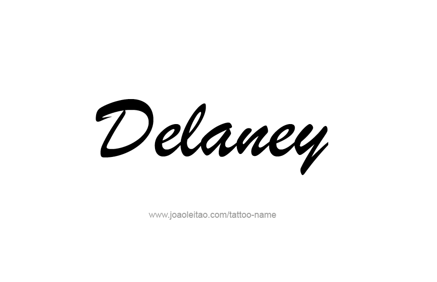 Tattoo Design Name Delaney   