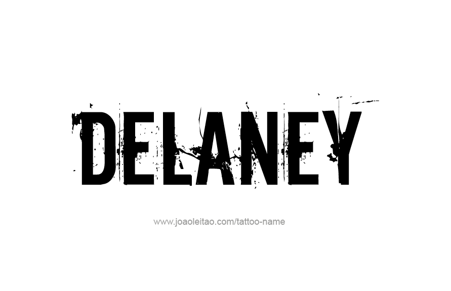 Tattoo Design Name Delaney   