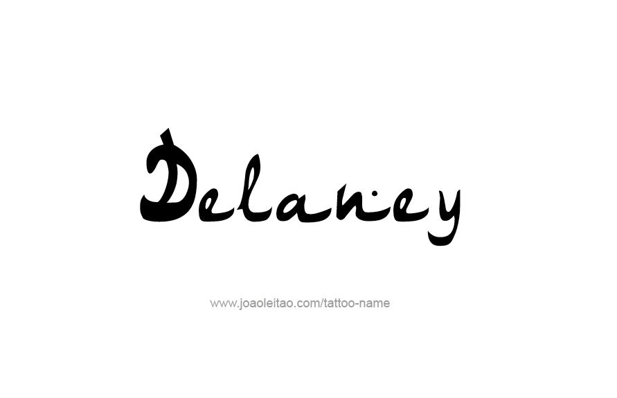 Tattoo Design Name Delaney   