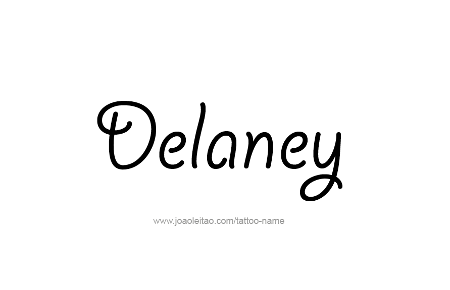 Tattoo Design Name Delaney   