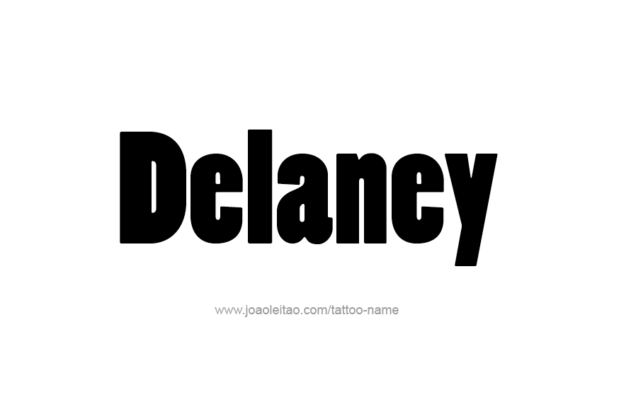 Tattoo Design Name Delaney   