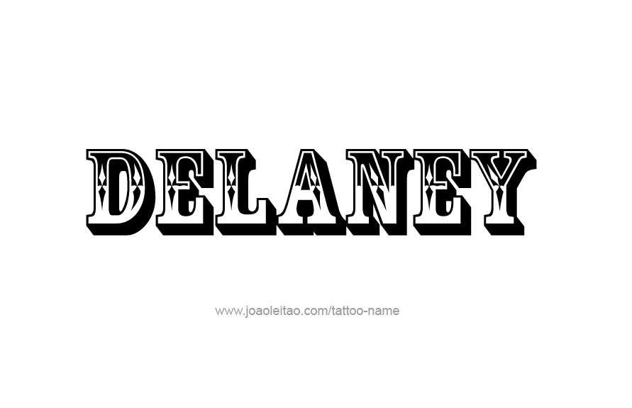 Tattoo Design Name Delaney   