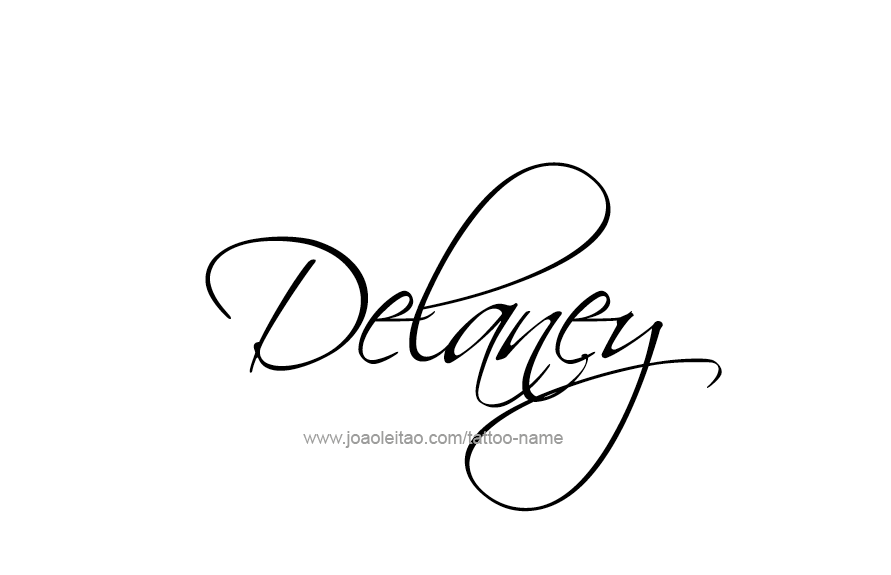 Tattoo Design Name Delaney   