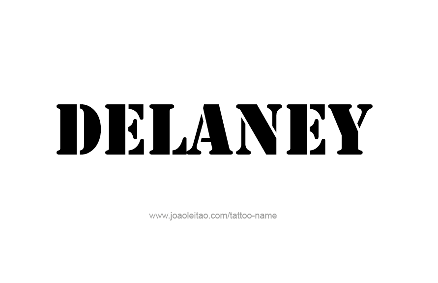 Tattoo Design Name Delaney   