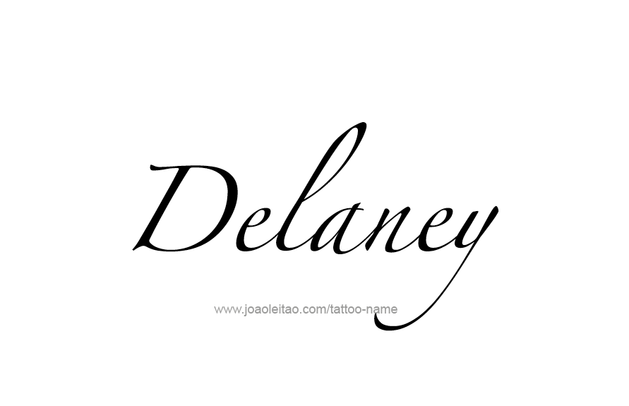 Tattoo Design Name Delaney   