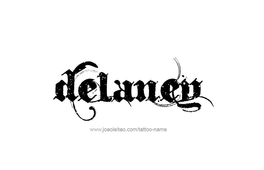 Tattoo Design Name Delaney   