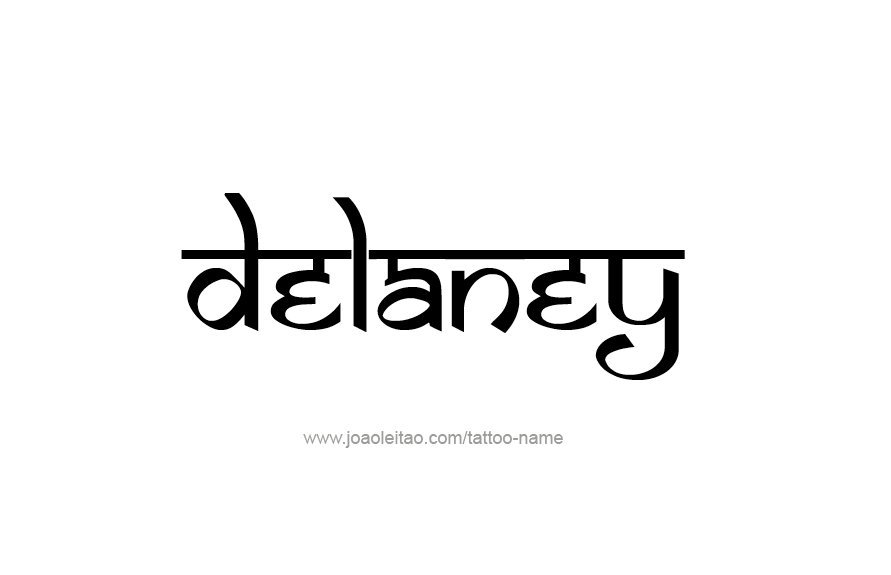 Tattoo Design Name Delaney   