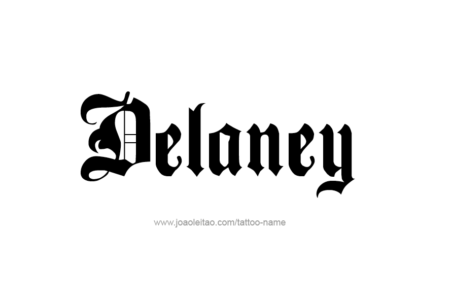 Tattoo Design Name Delaney   