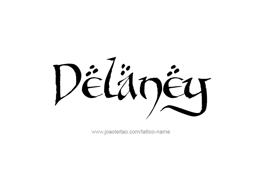 Tattoo Design Name Delaney   