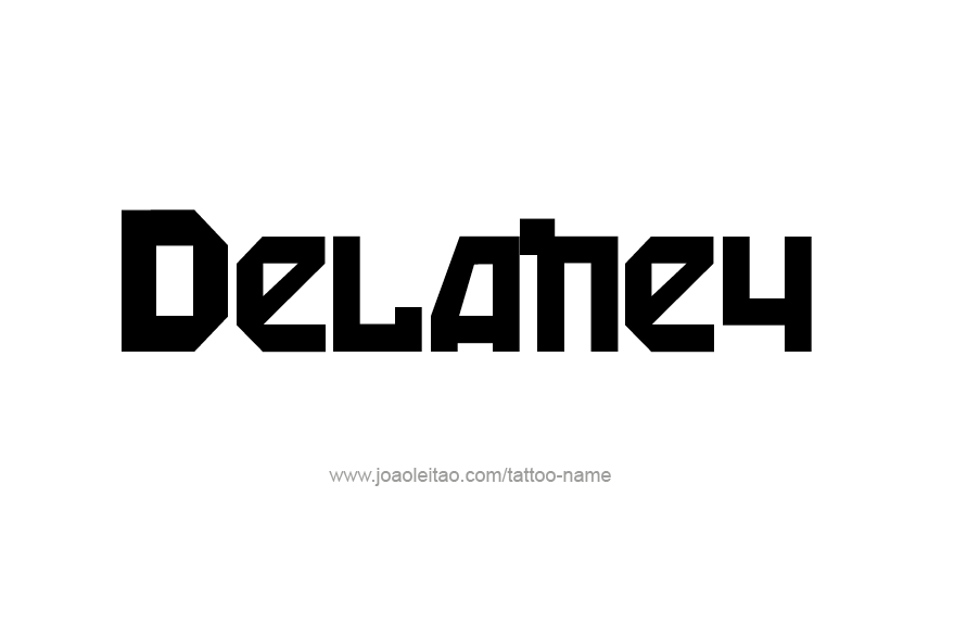 Tattoo Design Name Delaney   