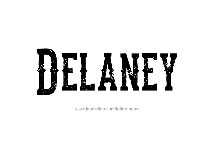 Tattoo Design Name Delaney   