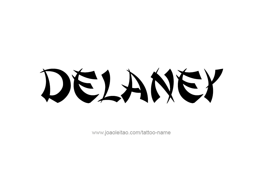 Tattoo Design Name Delaney   