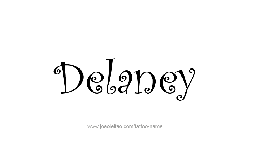 Tattoo Design Name Delaney   