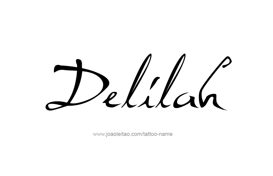 Tattoo Design Name Delilah   