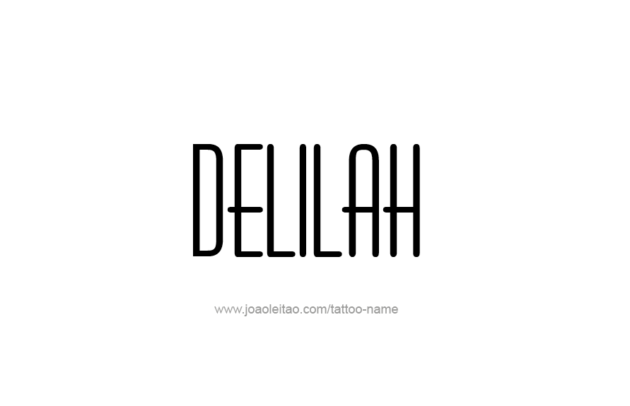 Tattoo Design Name Delilah   