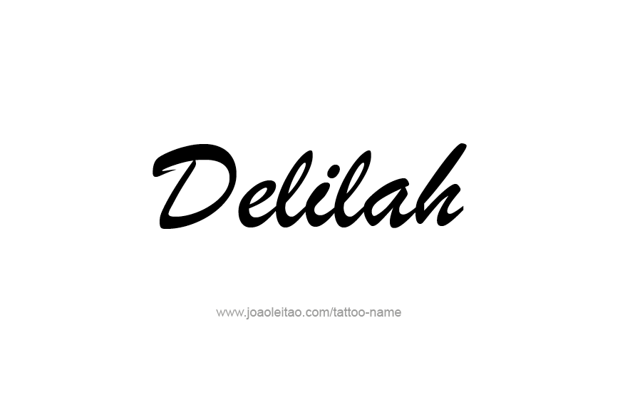 Tattoo Design Name Delilah   