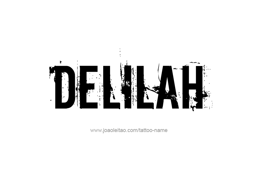 Tattoo Design Name Delilah   